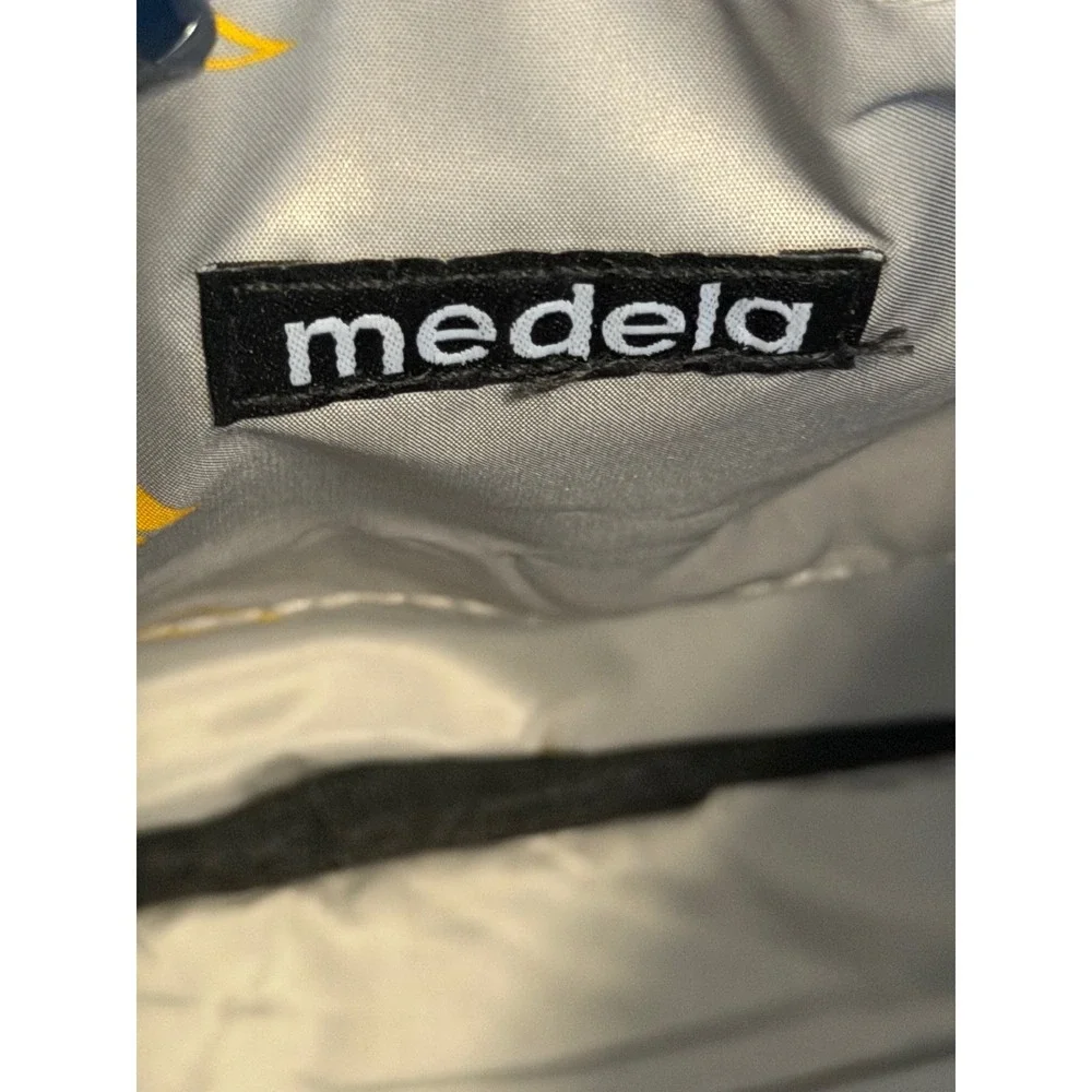 Medela Breast Pump Tote Bag Gray Black Shoulder Carry Diaper Bag Organizer